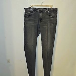 AG Everett Slim Straight Jeans 33x32 Gray